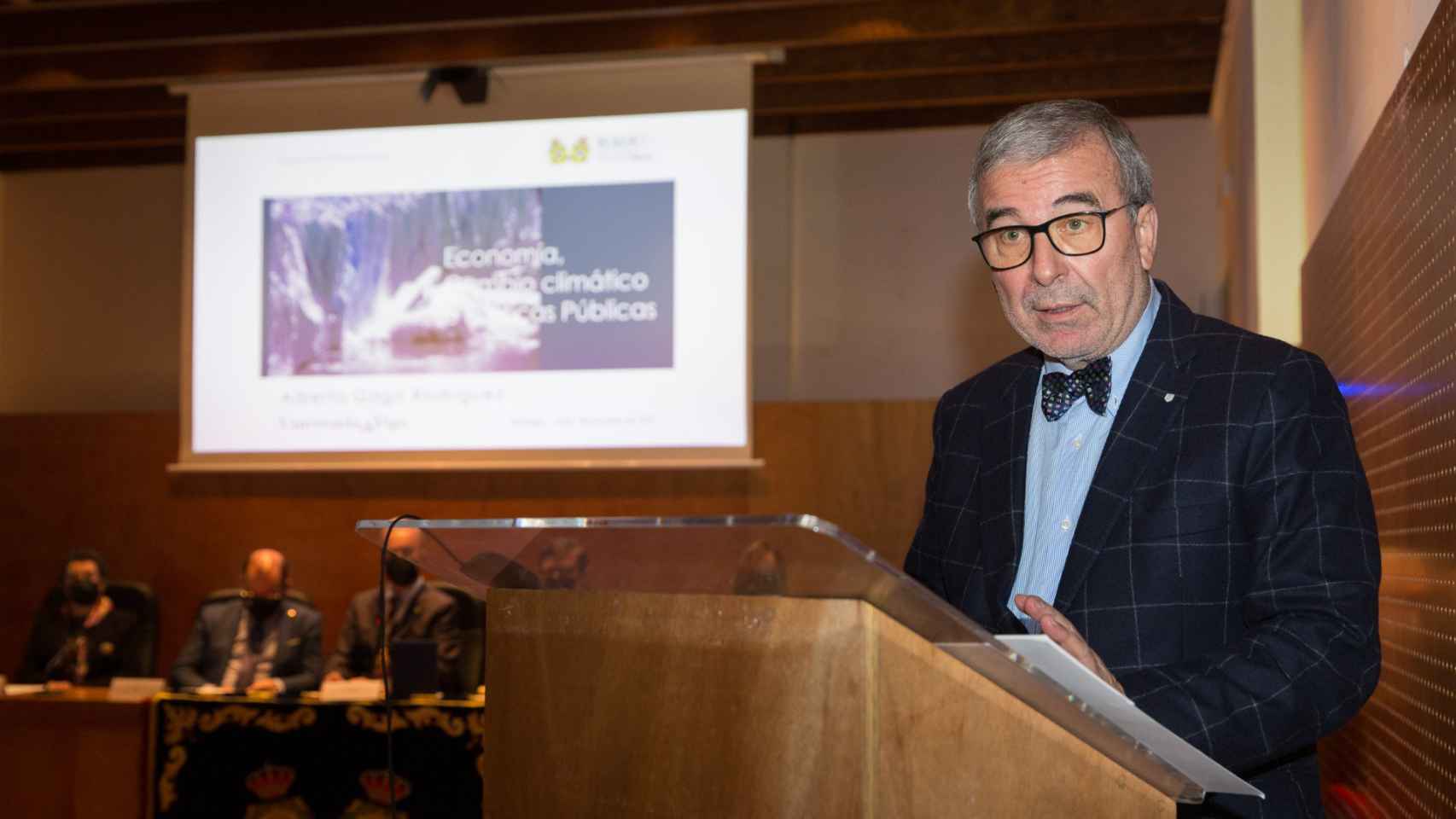 Alberto Gago, durante su discurso de ingreso.