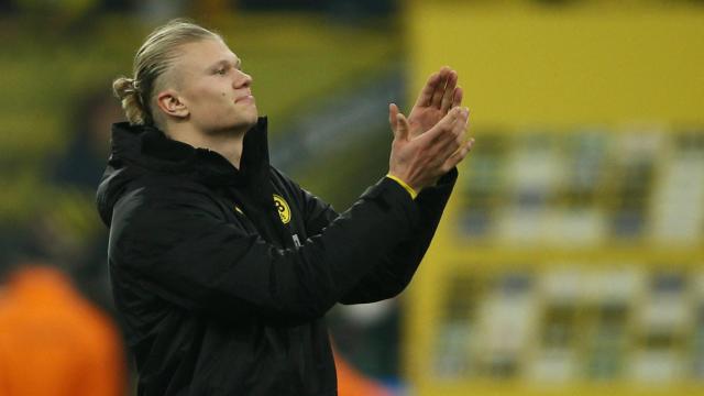 Erling Haaland, en el Signal Iduna Park del Borussia Dortmund