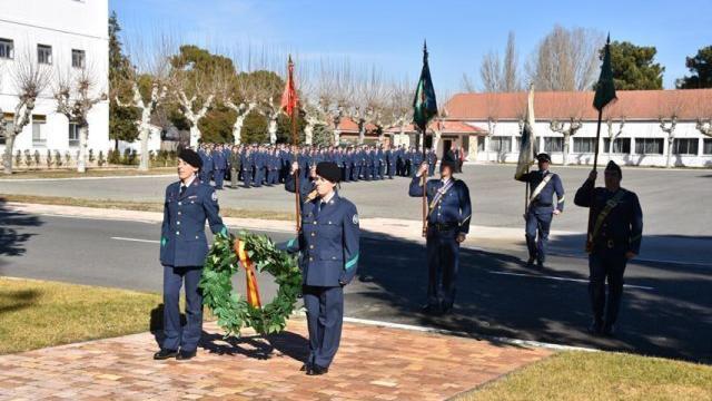 Un acto oficial en la Base Aérea de Matacán