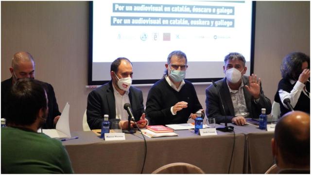 Frente común en Madrid en la defensa del gallego, catalán y vasco en el audiovisual