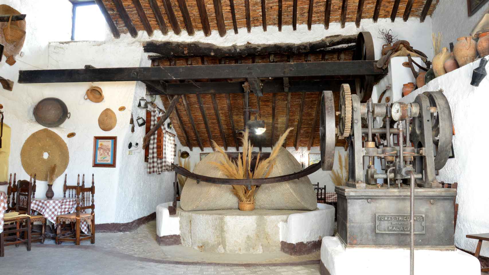 El cortijo Pulgarín de Alfarnatejo cuenta con un museo en su interior.
