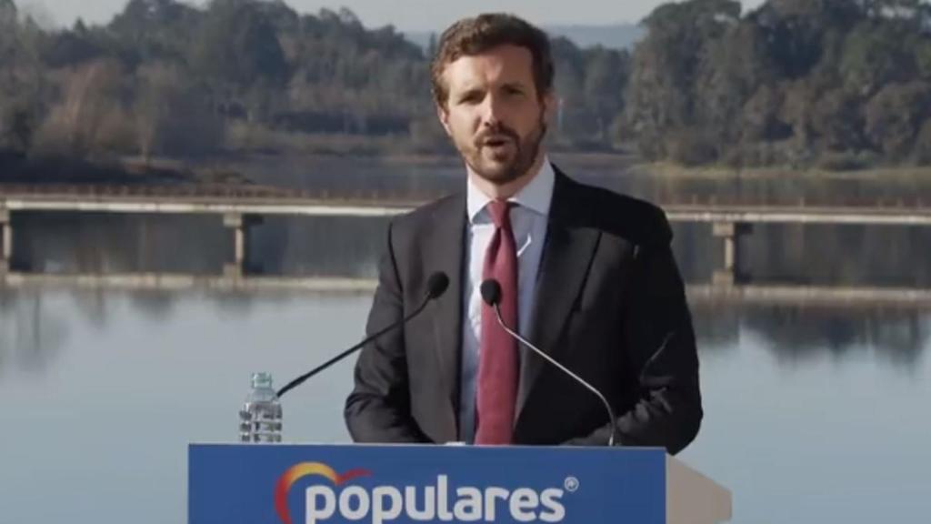 Pablo Casado, este viernes, en A Coruña.