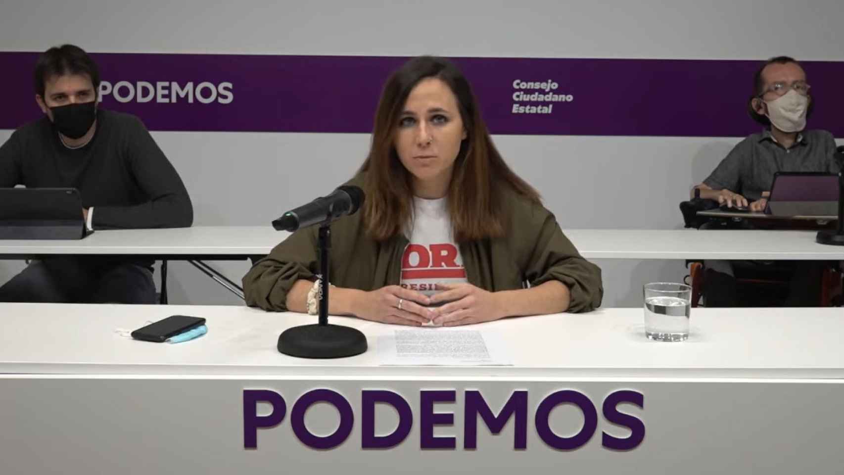 Ione Belarra, este viernes en el Consejo Ciudadano de Podemos.