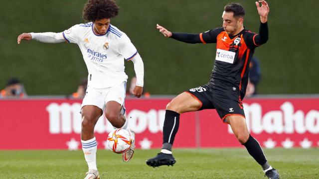 Peter Federico, durante un partido con el Real Madrid Castilla.