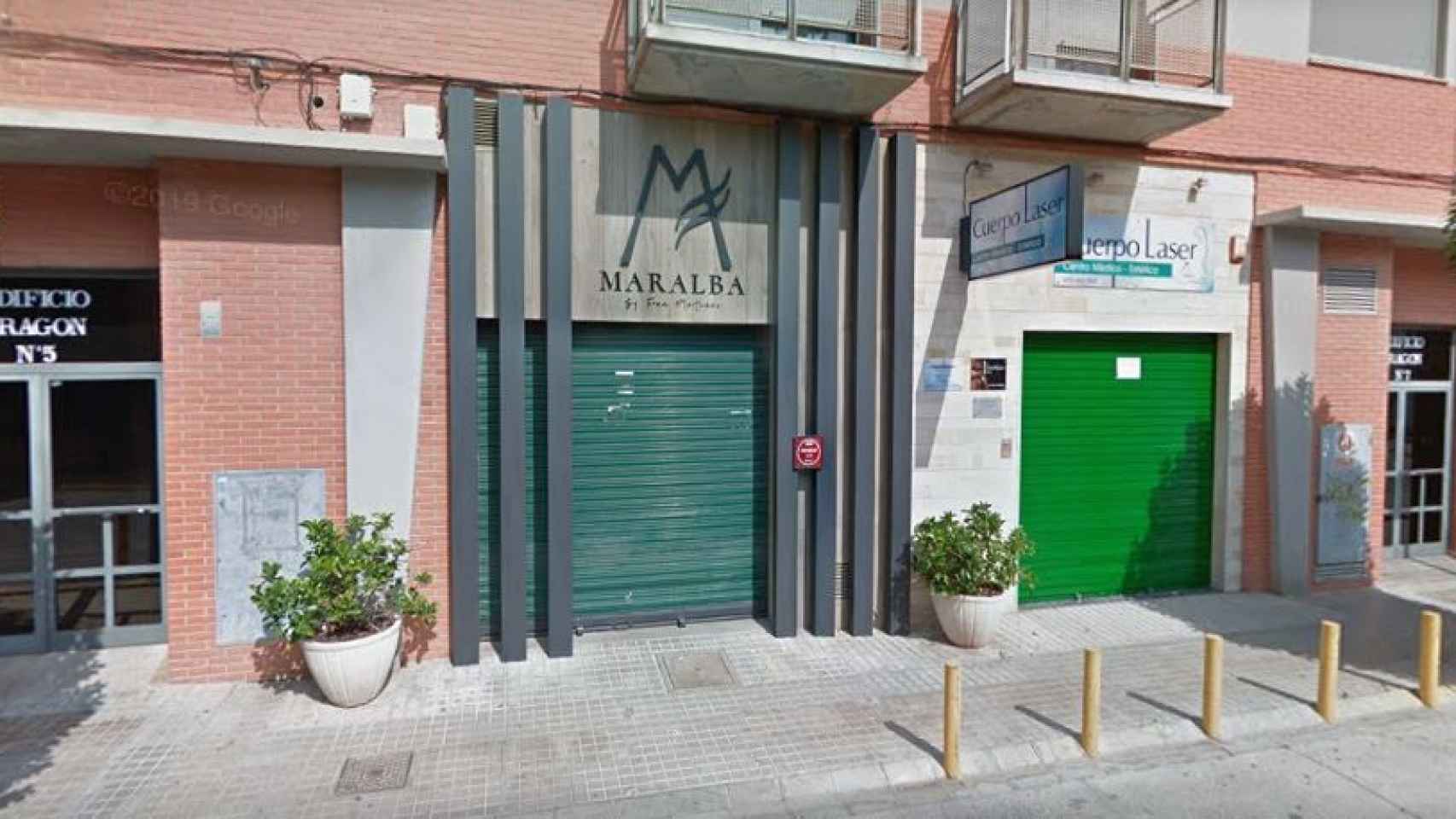 La fachada del restaurante Maralba, en Almansa (Albacete).