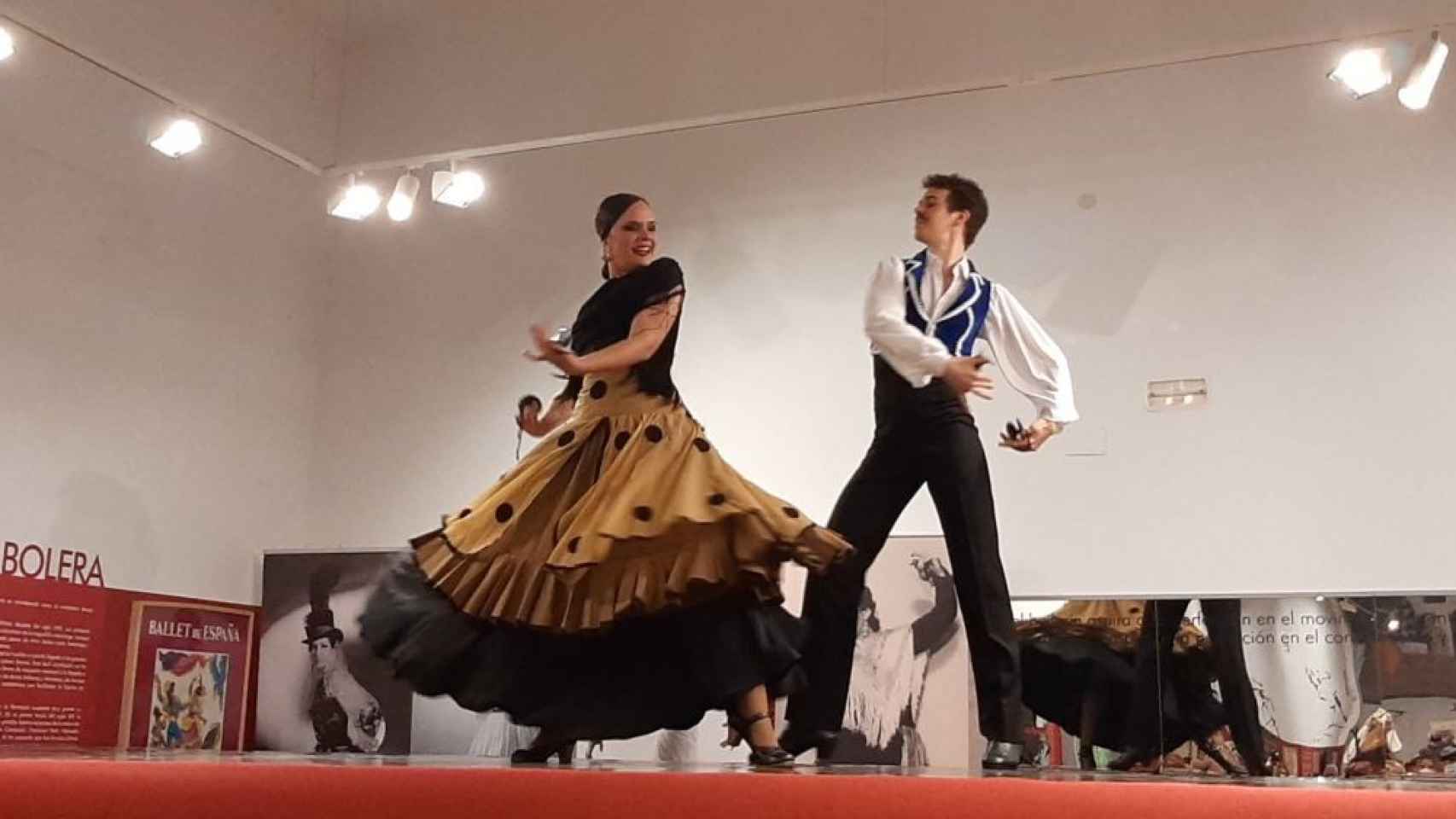 Dos bailarines durante uno de los actos de homenaje a Antonio Ruiz Soler