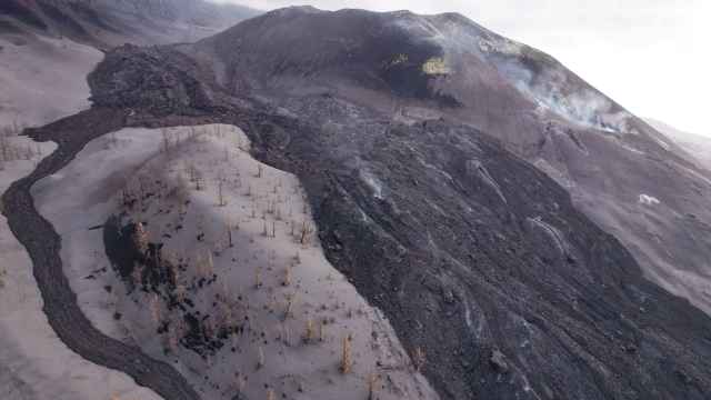 Vista aérea del volcán Cumbre Vieja, en La Palma, sin actividad.