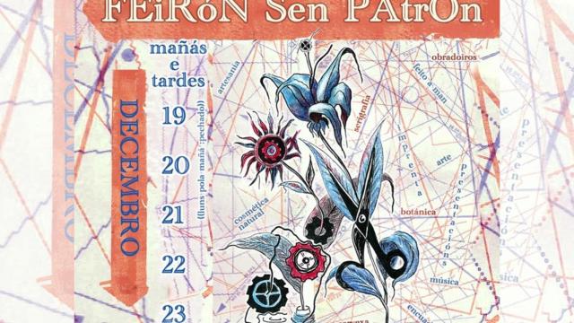 Cartel del Feirón sen Patrón de este año en A Coruña.