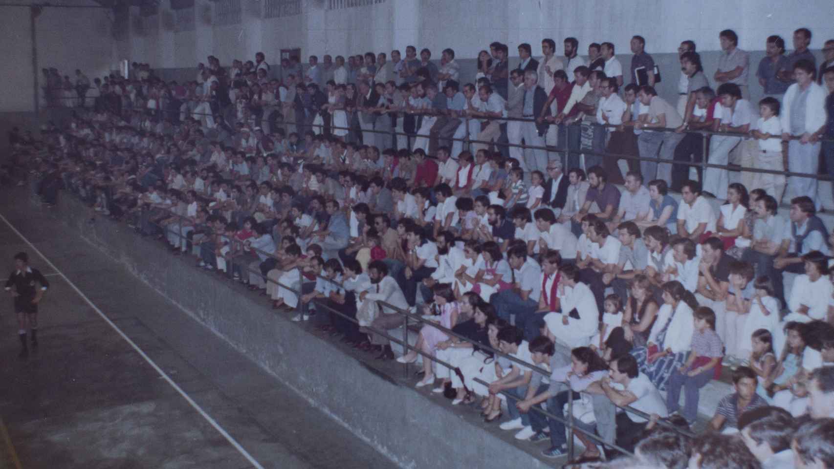 La pista de Salesianos durante la celebración del Trofeo Zara, el 11 de agosto de 1981.