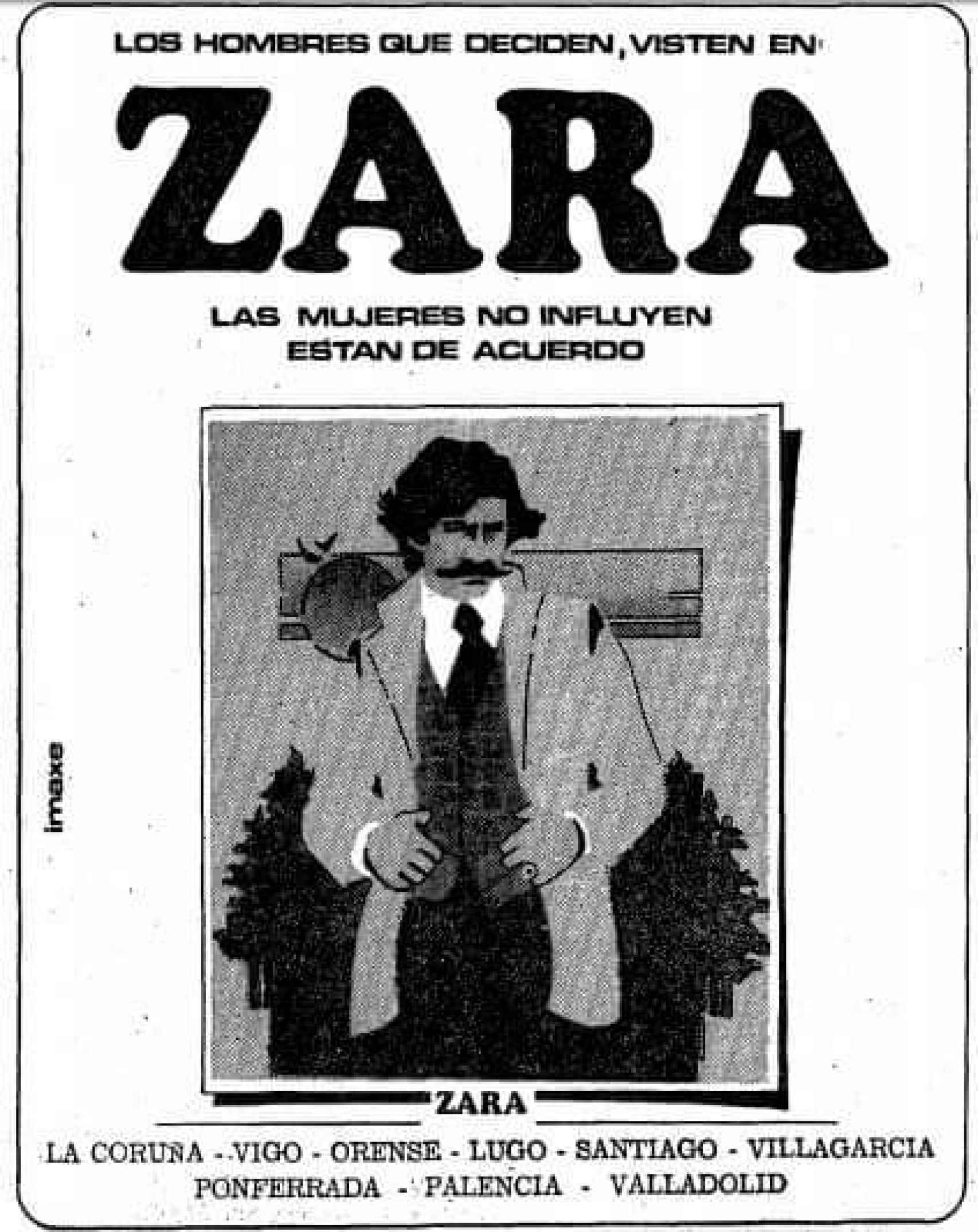 Un anuncio de Zara en la página de promoción del torneo, en agosto de 1981.
