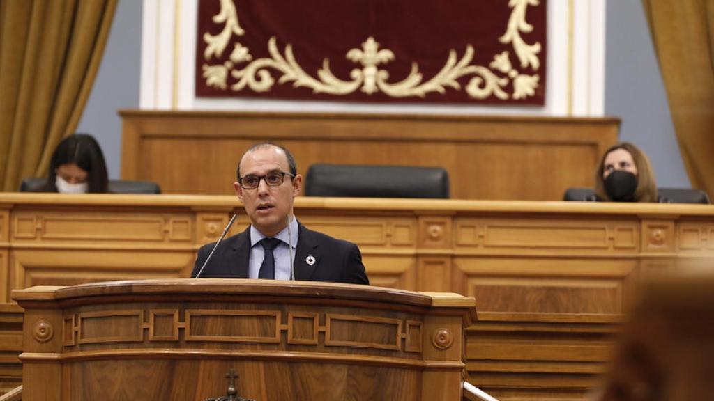 Pablo Bellido durante el acto institucional.