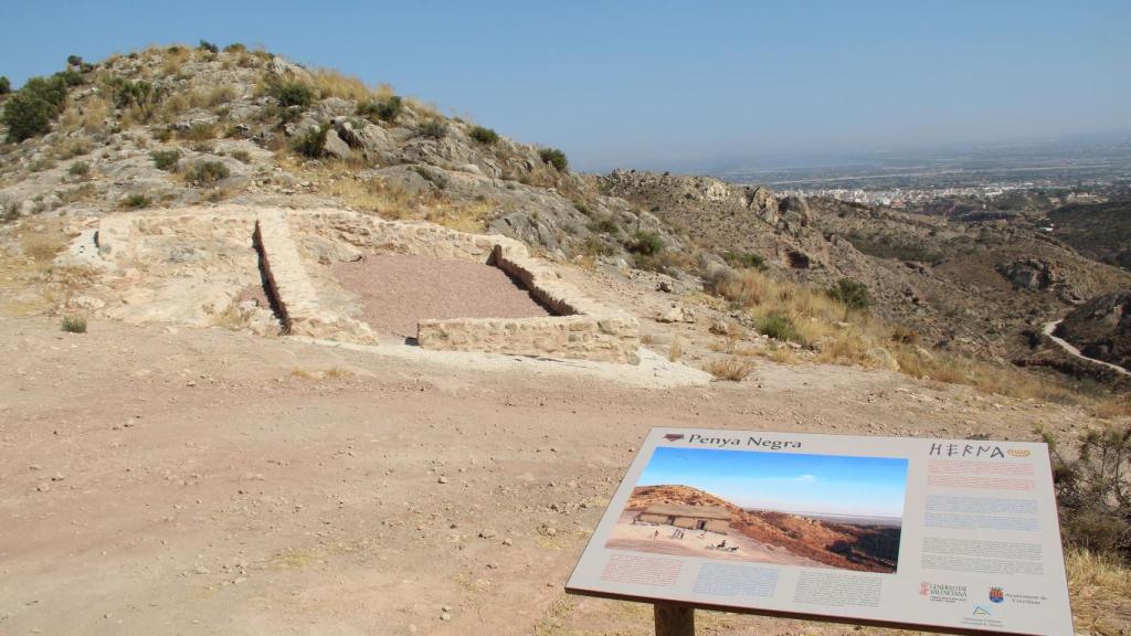 Yacimiento de Peña Negra en Crevillente, la antigua ciudad de Herna.