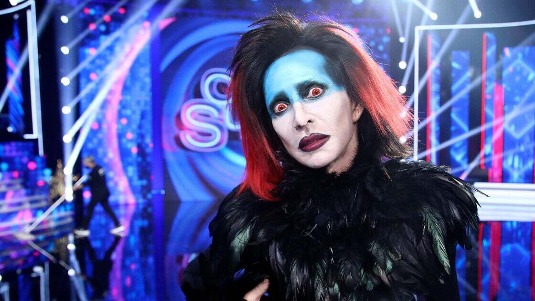 La increíble transformación de Lydia Bosch en Marilyn Manson deja atónita a la audiencia