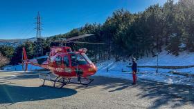 El cuerpo del fallecido fue rescatado en helicóptero.