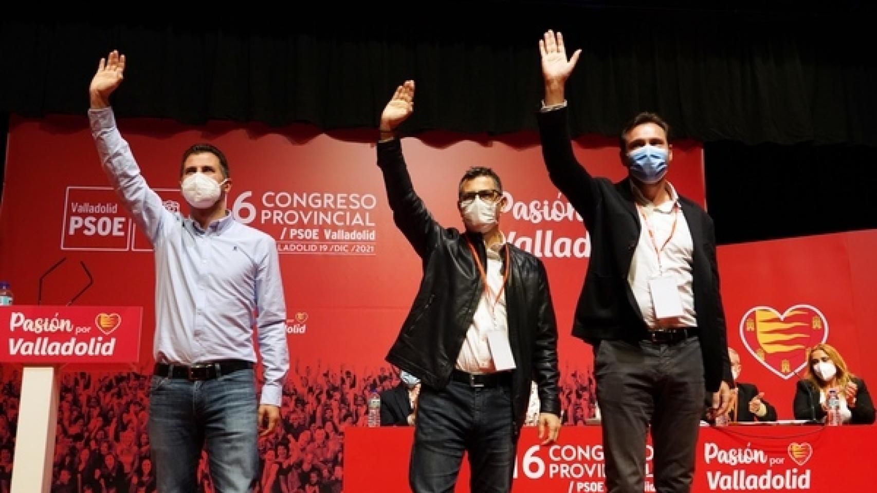 Luis Tudanca, Félix Bolaños y Óscar Puente