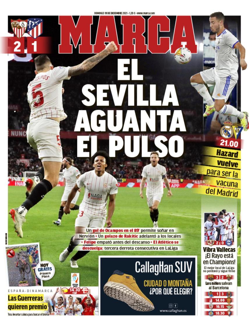 La portada del diario MARCA (19/12/2021)