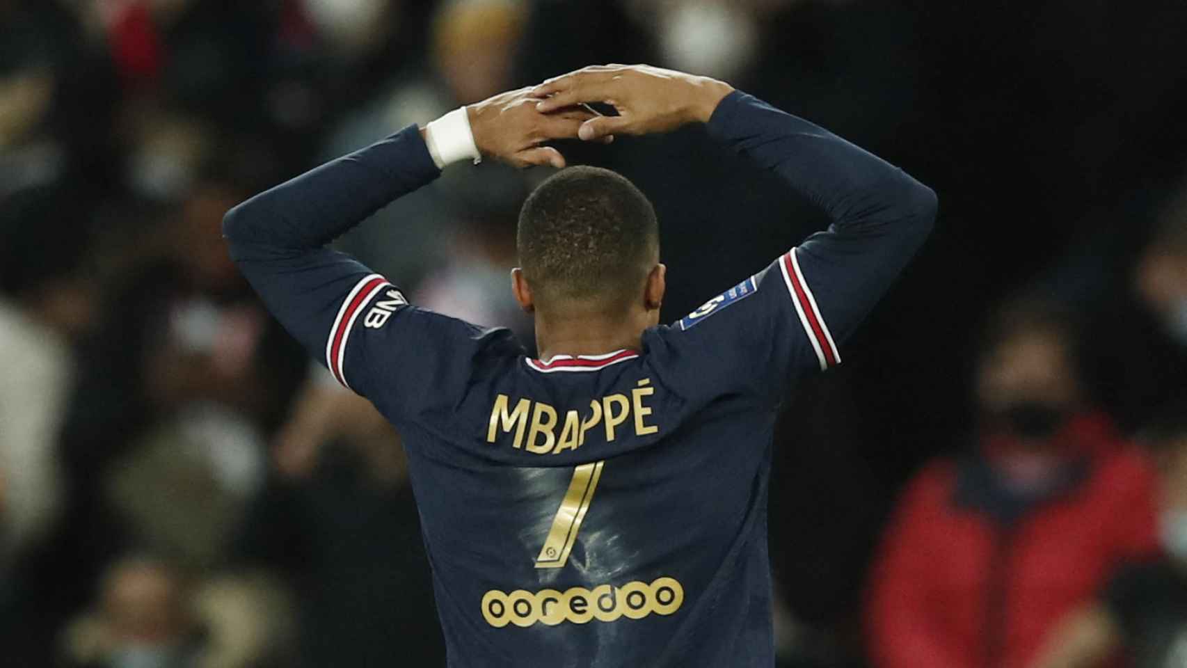 Kylian Mbappé, durante un partido con el PSG.