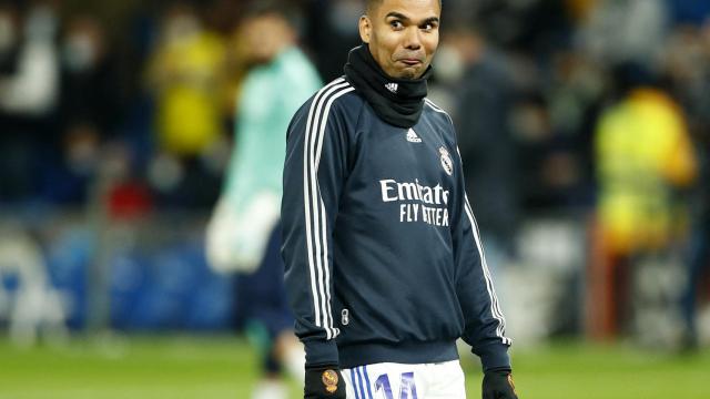 Casemiro, antes del Real Madrid - Athletic de La Liga.