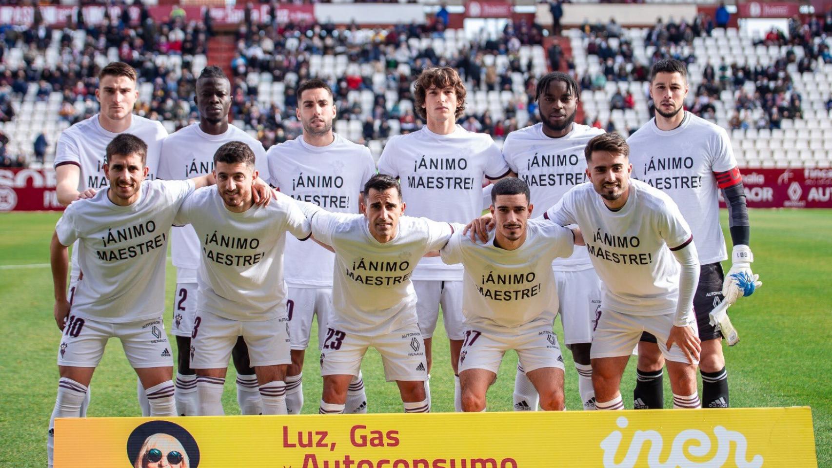 Once del Albacete Balompié contra el Algeciras.