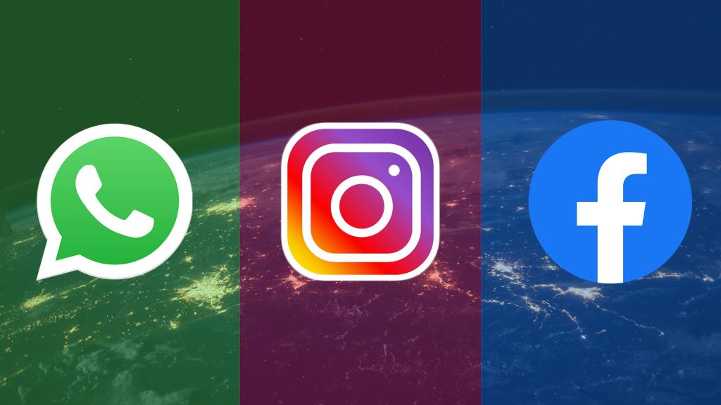 Logos de WhatsApp, Instagram y Facebook.