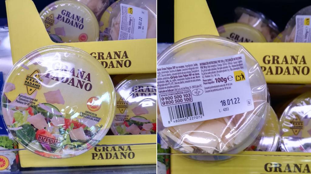 Nuevo queso grana padano.