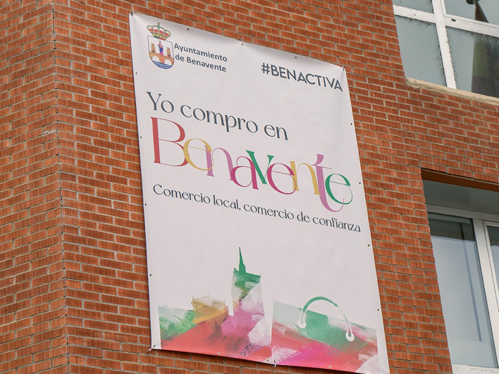 Una de las pancartas colocadas / Foto: Ayuntamiento de Benavente