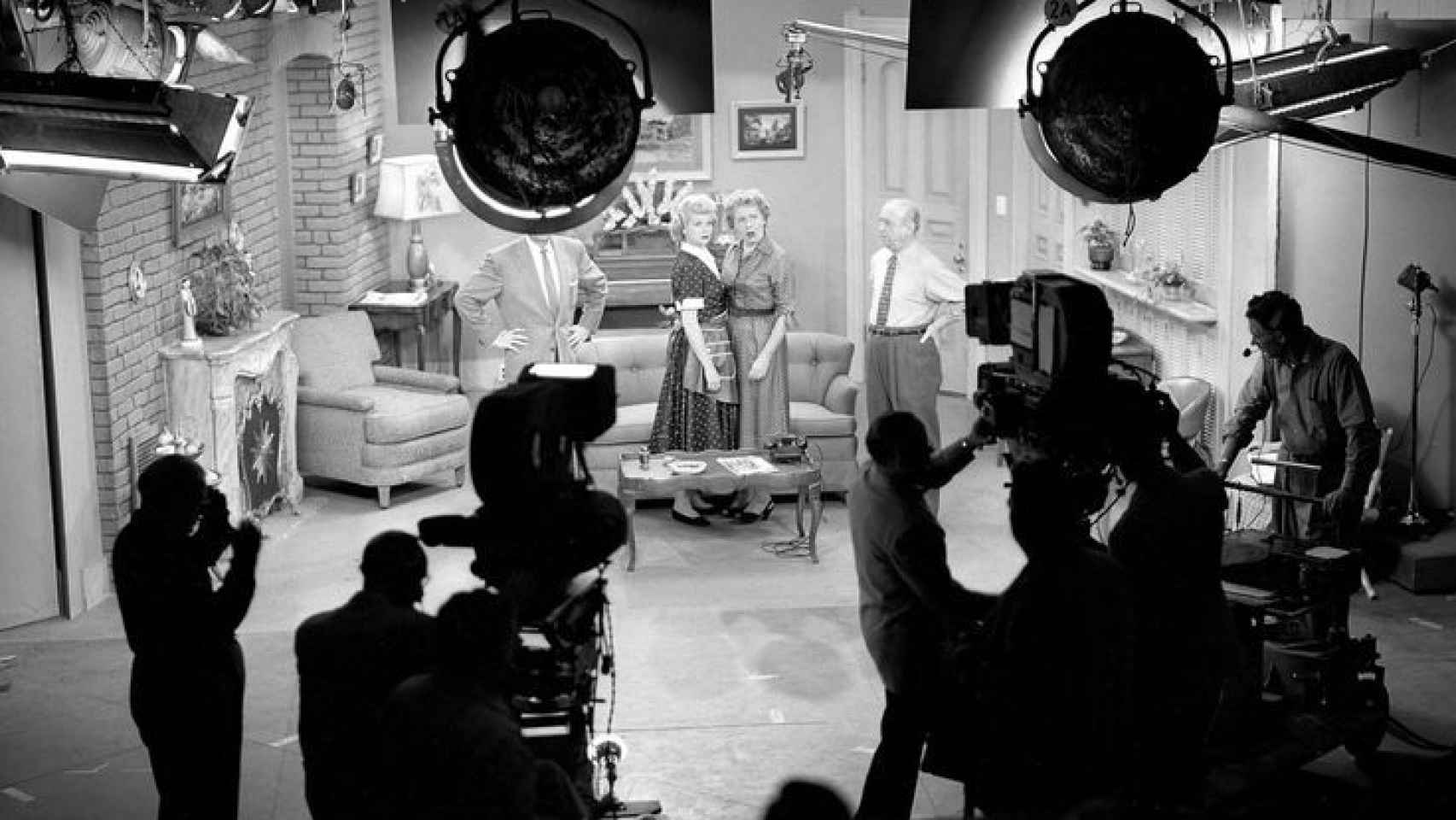 Imagen de rodaje de 'I Love Lucy'