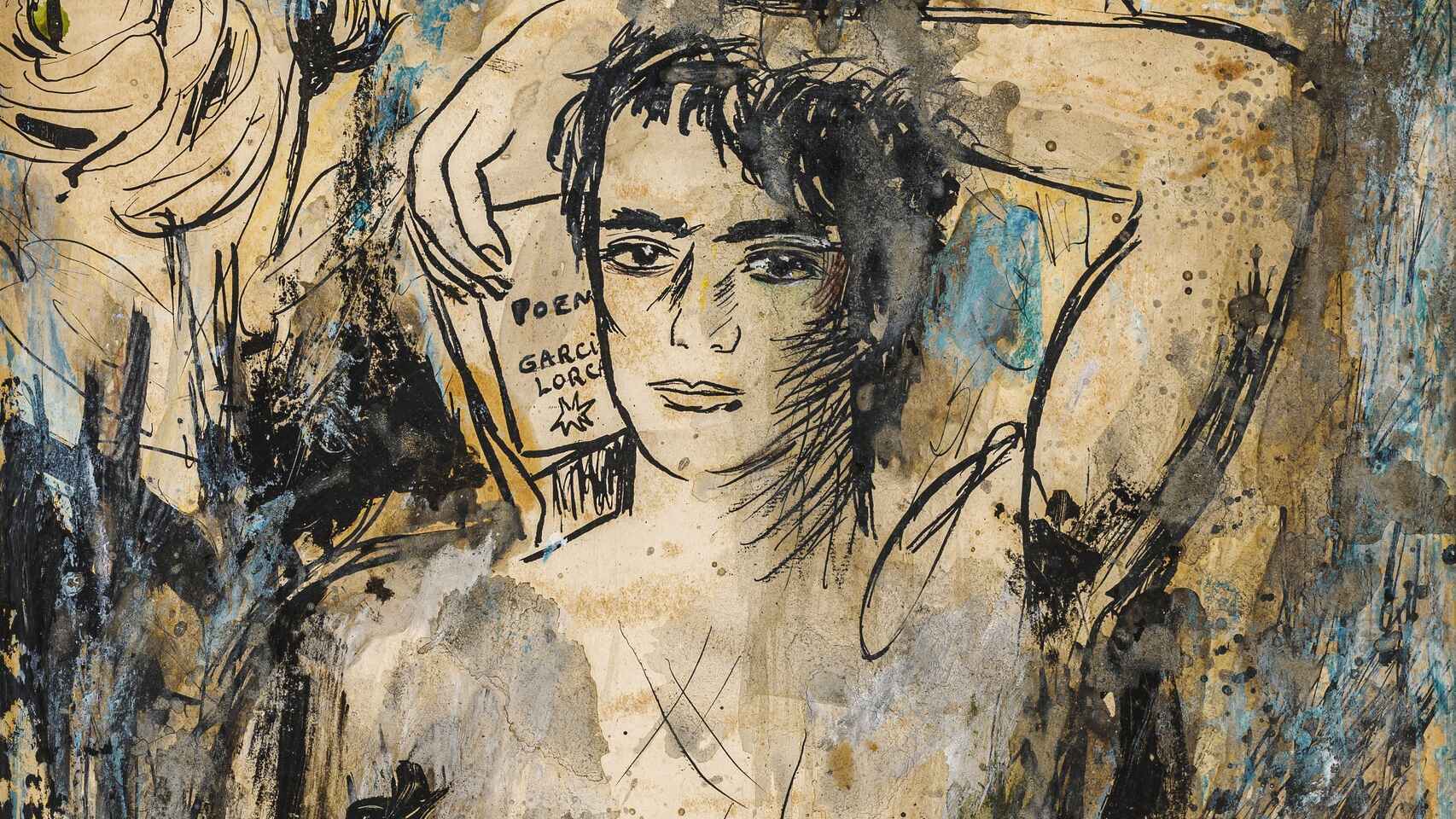 Retrato de Federico García Lorca hecho por Gregorio Prieto.