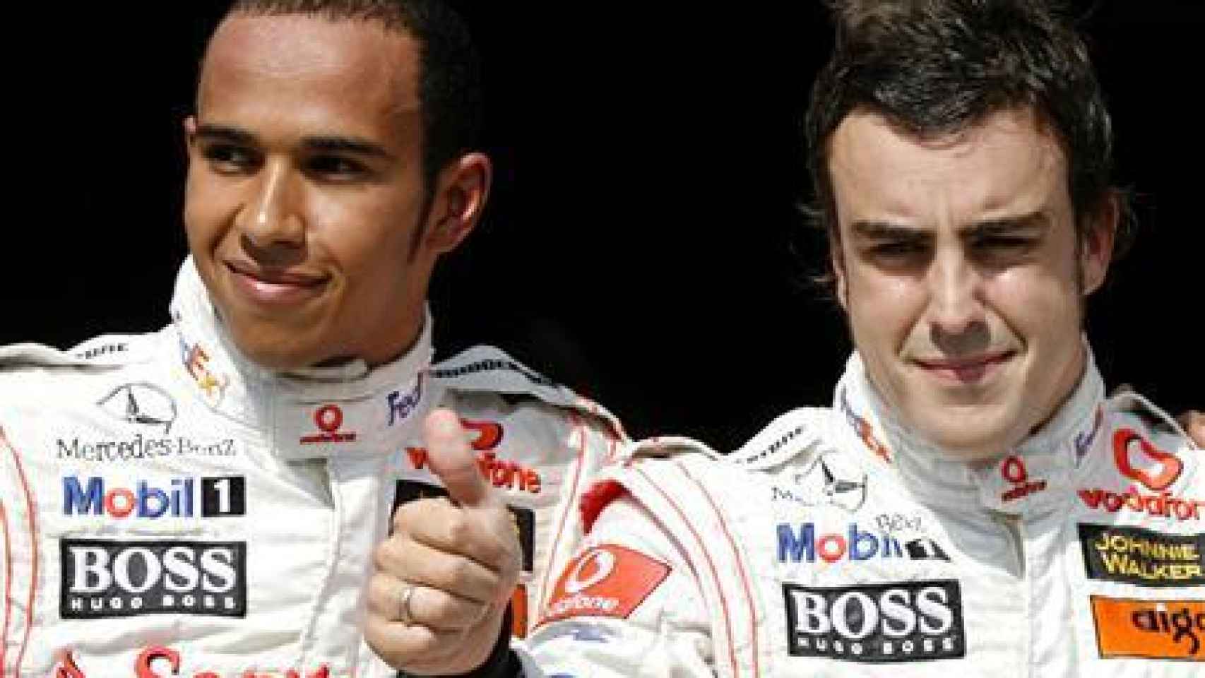 Hamilton y Fernando Alonso en su etapa en McLaren