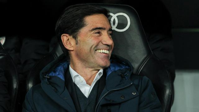 Marcelino García Toral, en un partido del Athletic de la temporada 2021/2022