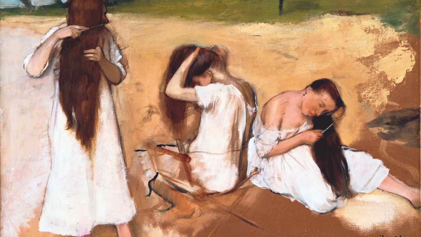 'Mujeres peinándose' (1875), de Edgar Degas.