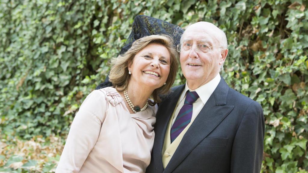 Fina y José Antonio en la boda de su hijo Nacho, en 2015.