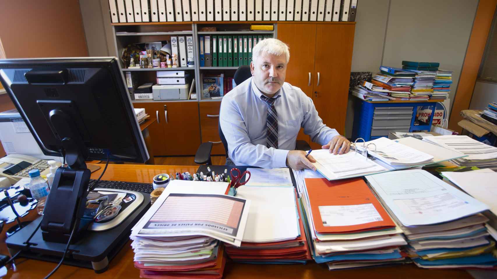 Juan Carlos Otero, en su despacho de ABSA.