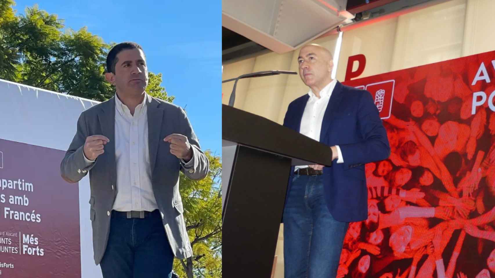 Toni Francés y Alejandro Soler, precandidatos a la Secretaría Provincial socialista.