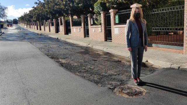 La concejala de Fomento, Marta Labrador, visita las obras