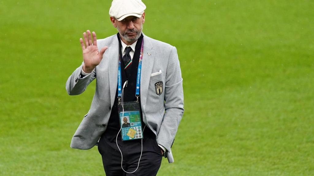 Gianluca Vialli, durante la Eurocopa de 2020