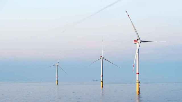 Turbinas de parque eólico marino