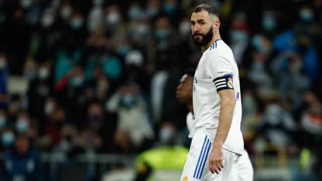 Karim Benzema, durante un partido del Real Madrid.