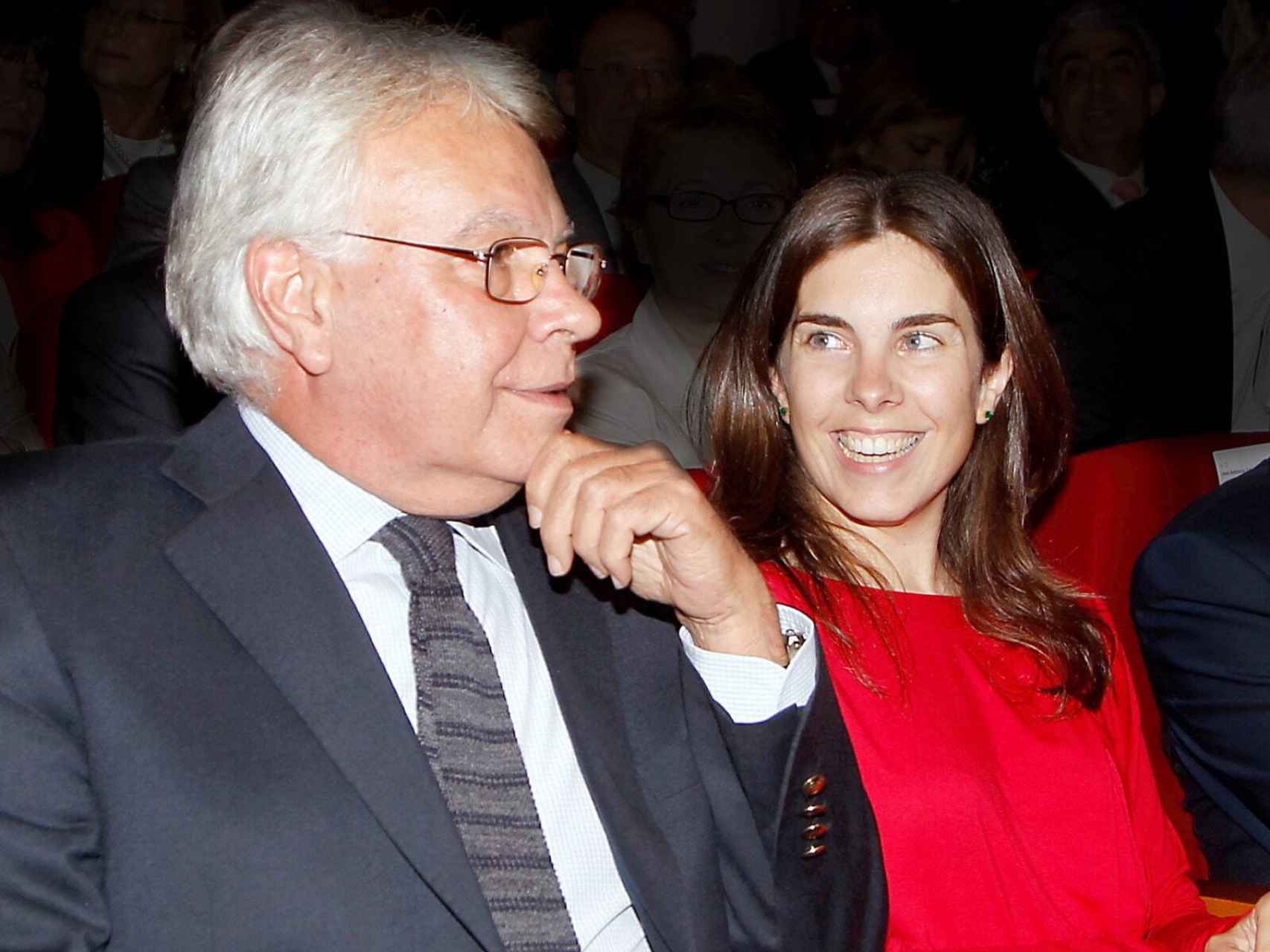 El expresidente socialista junto a su hija María, con la que tiene mayor cercanía.