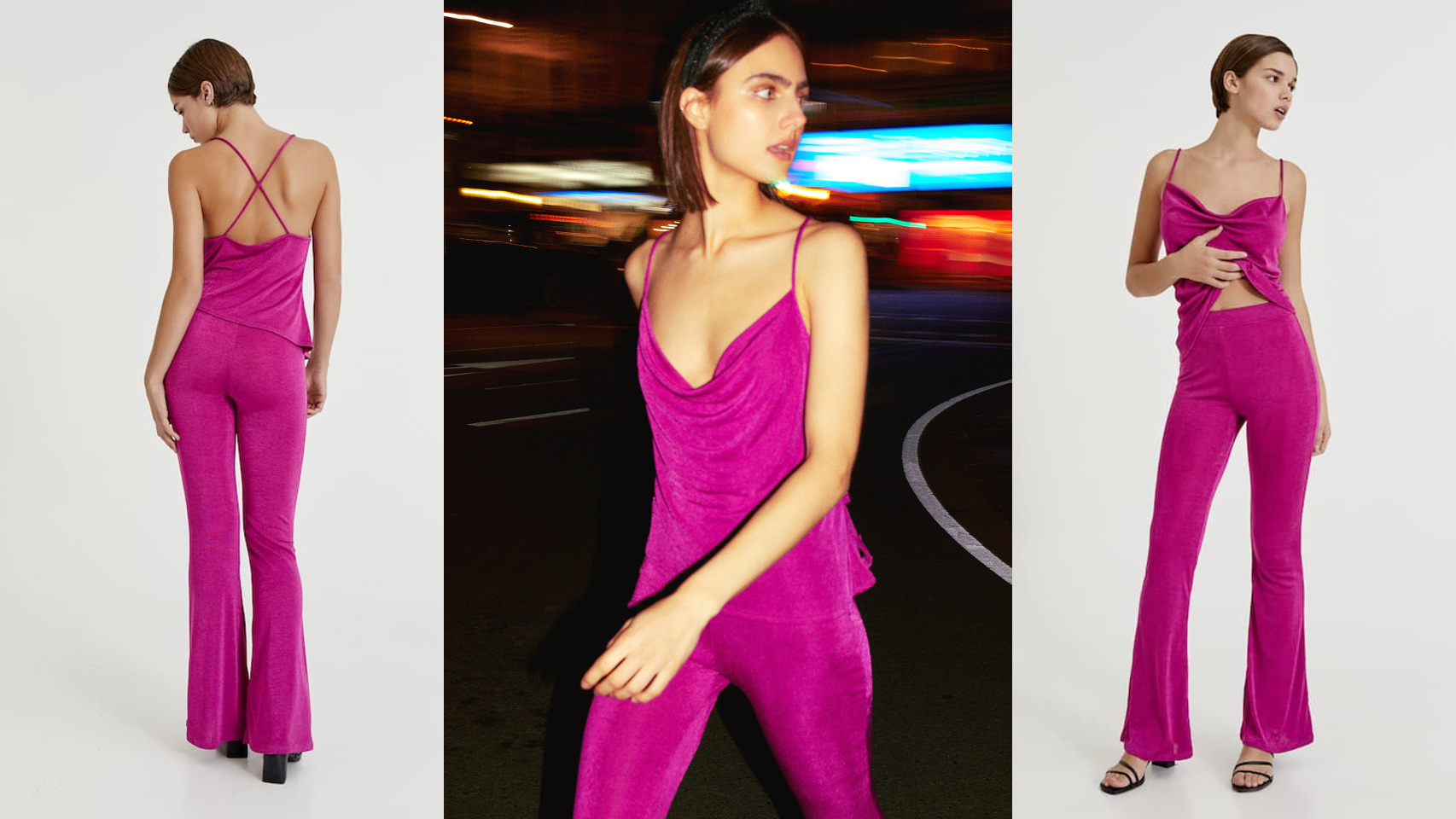 El 'look' fucsia brillante de Pull&Bear.