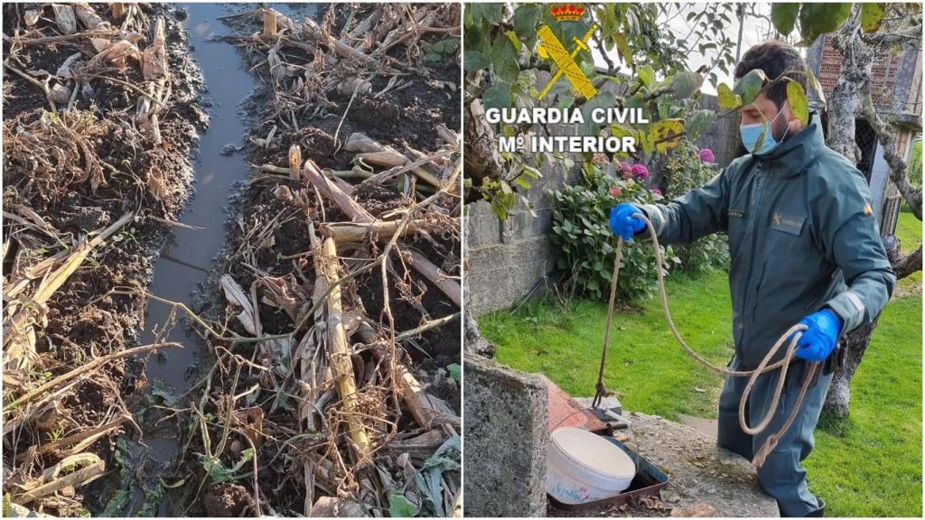 Tres investigados en Mazaricos (A Coruña) por un vertido continuado de aguas residuales