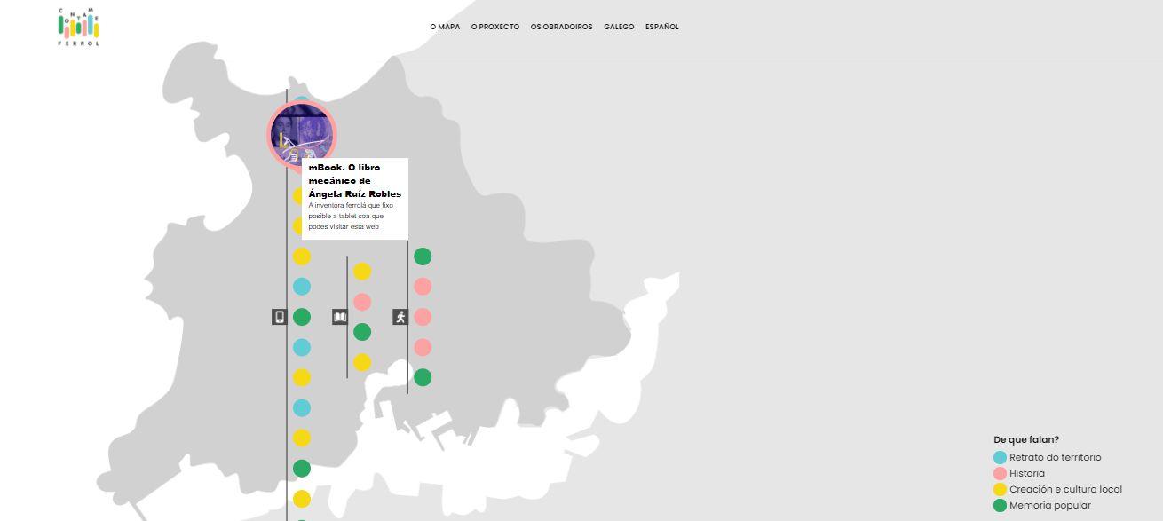 Mapa de Cóntame Ferrol. Fuente: concello de Ferrol.