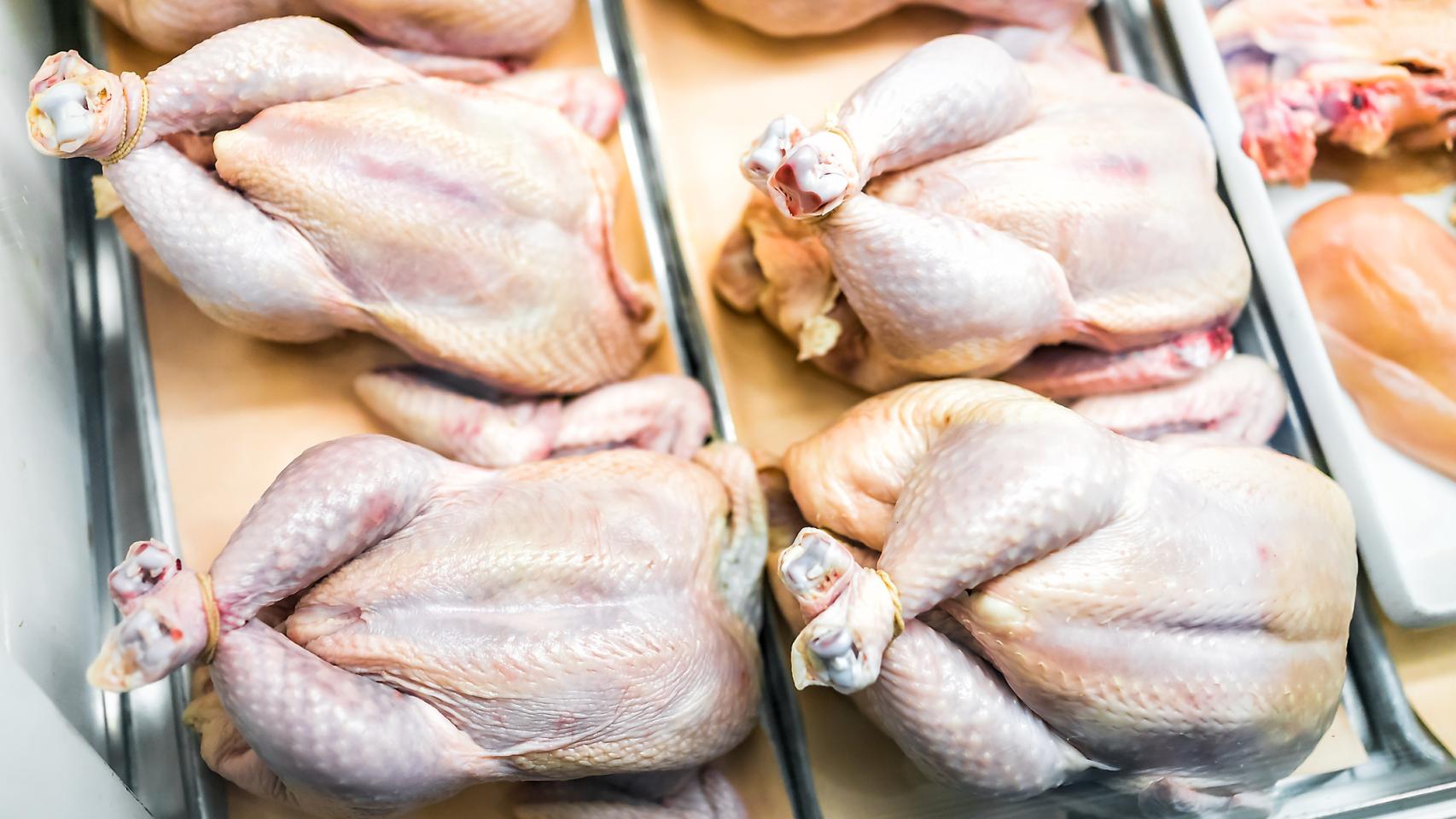 Unos pollos como los que se pueden encontrar en los supermercados españoles.