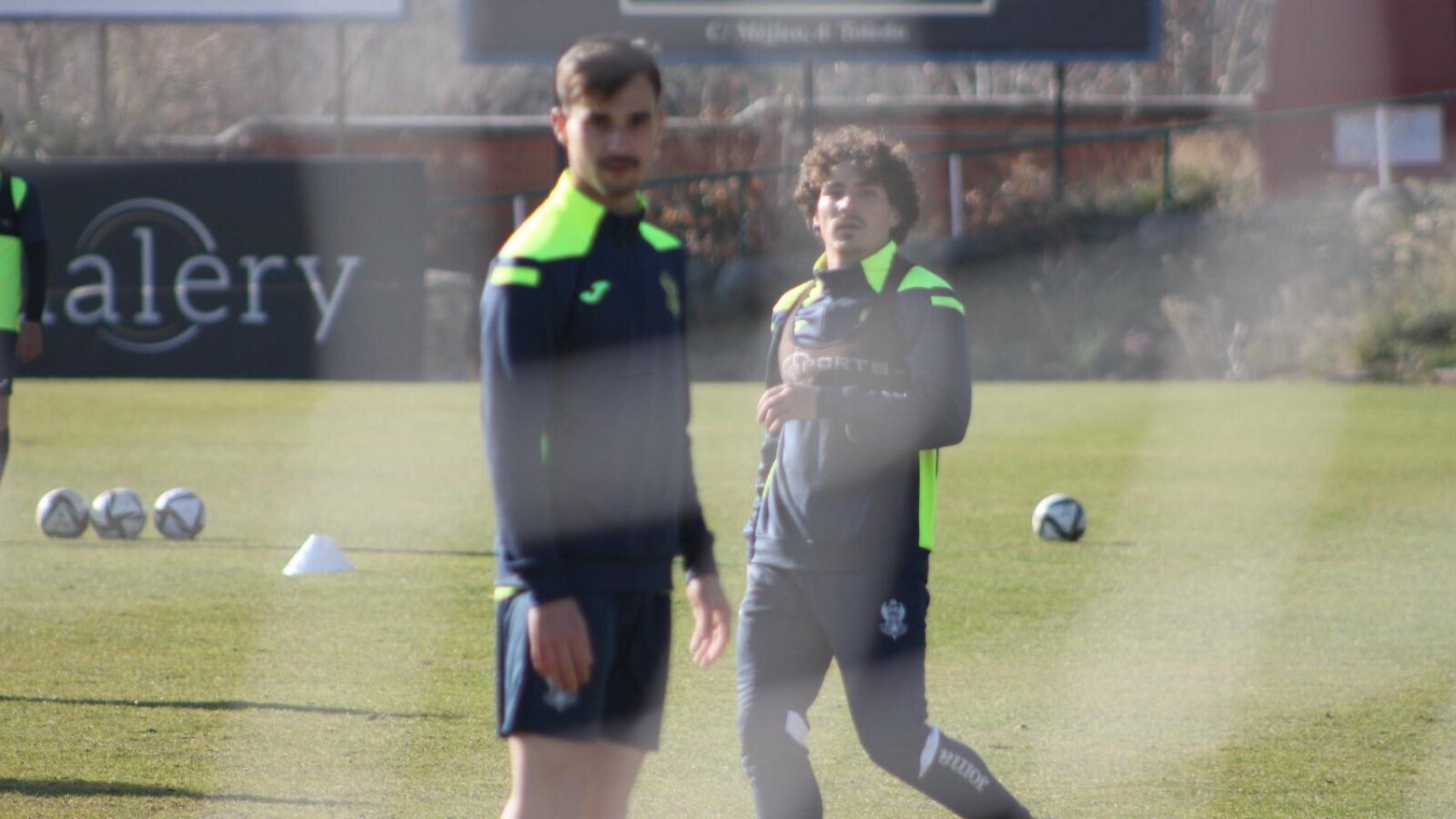 Cambil en un entrenamiento.