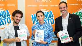 Jorge Miranda, Itziar Miranda y Nacho Rubio, autores de la colección de libros 'Miranda y Tato'