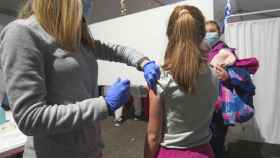 Vacunación de niños en Palencia