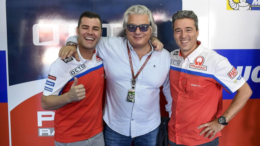 Fonsi Nieto con el equipo Pramac Racing