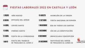Este es el calendario de fiestas laborales para 2022 en Castilla y León