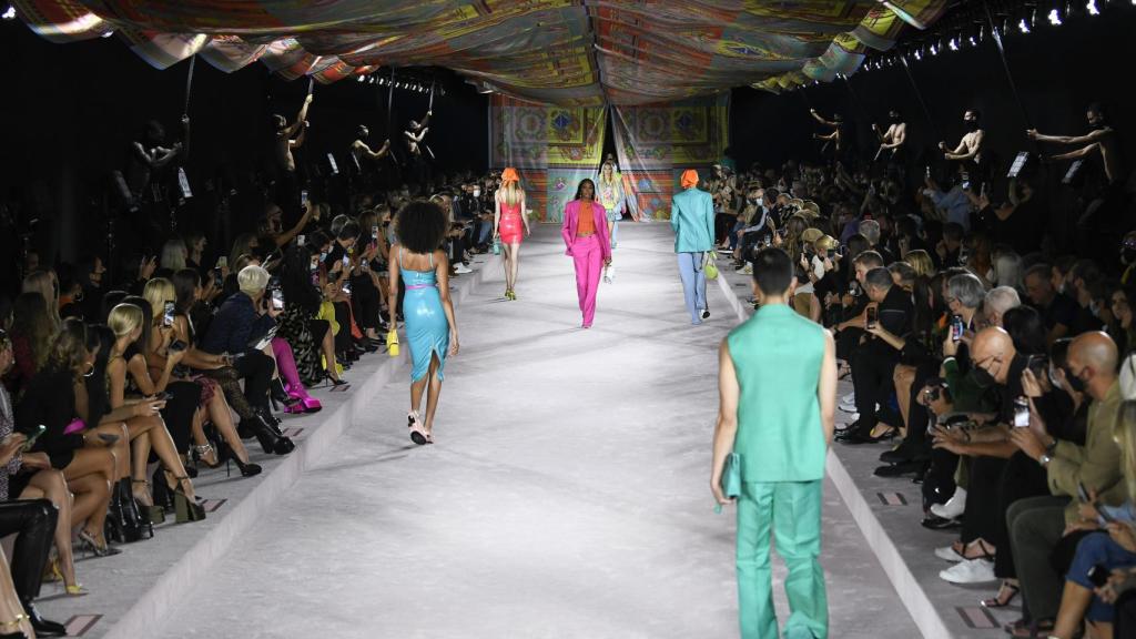 Último desfile de Versace en Milán.