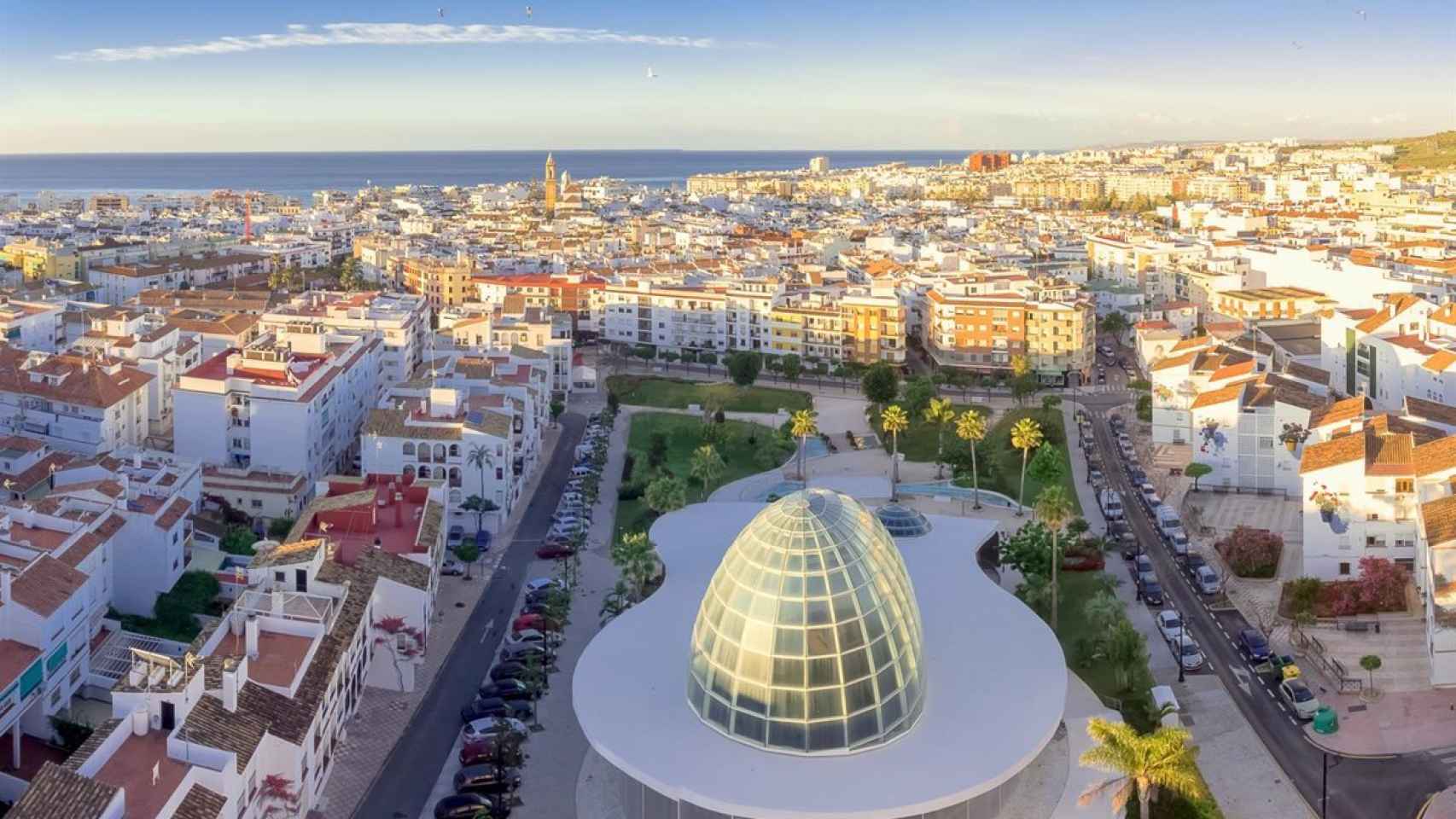Vista de la ciudad de Estepona, en la provincia de Málaga.